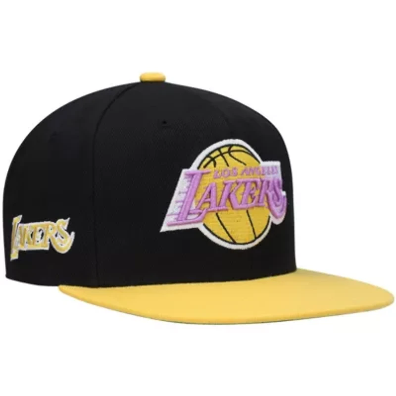 NBA Black/Gold Los Angeles Lakers Hardwood Classics Snapback Hat