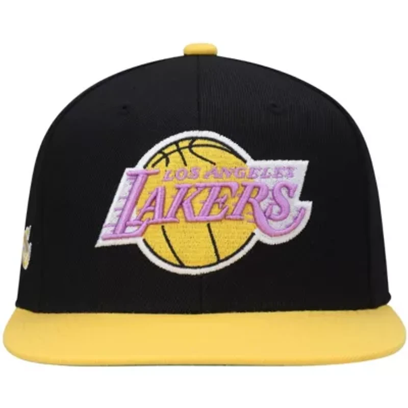 NBA Black/Gold Los Angeles Lakers Hardwood Classics Snapback Hat