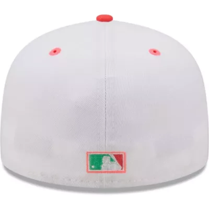 Chicago White Sox MLB White/Green Inaugural Season at Comiskey Park Watermelon Lolli 59FIFTY Fitted Hat