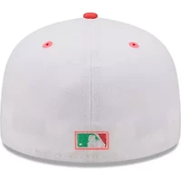 Chicago White Sox MLB White/Green Inaugural Season at Comiskey Park Watermelon Lolli 59FIFTY Fitted Hat