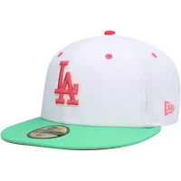 MLB White/Green Los Angeles Dodgers Watermelon Lolli 59FIFTY Fitted Hat