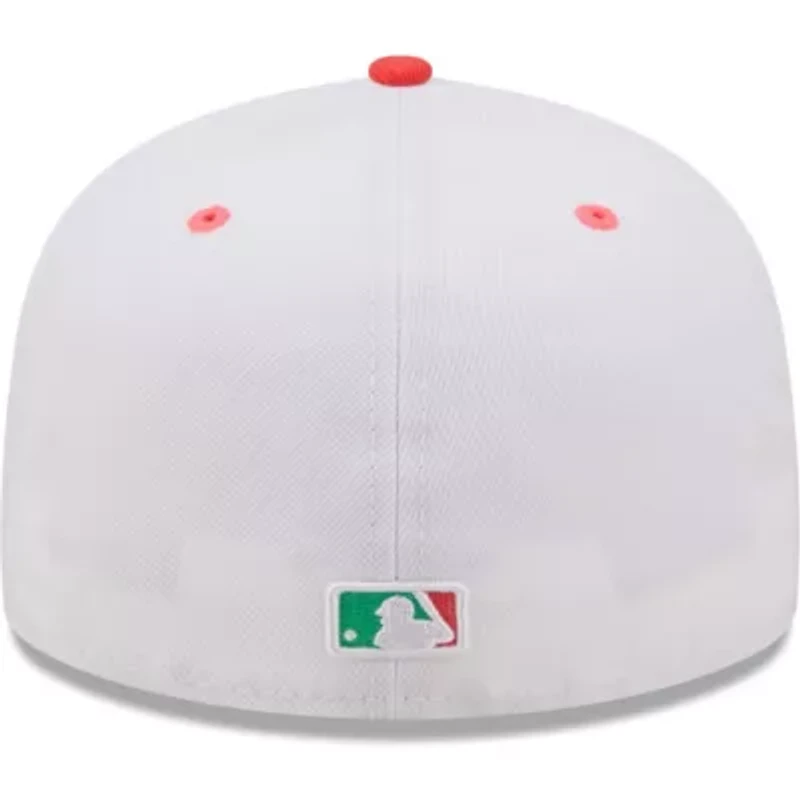 MLB White/Green Los Angeles Dodgers 50th Anniversary Watermelon Lolli 59FIFTY Fitted Hat