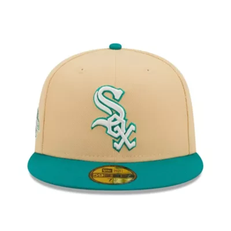 Chicago White Sox MLB Natural/Teal Mango Forest 59FIFTY fitted hat