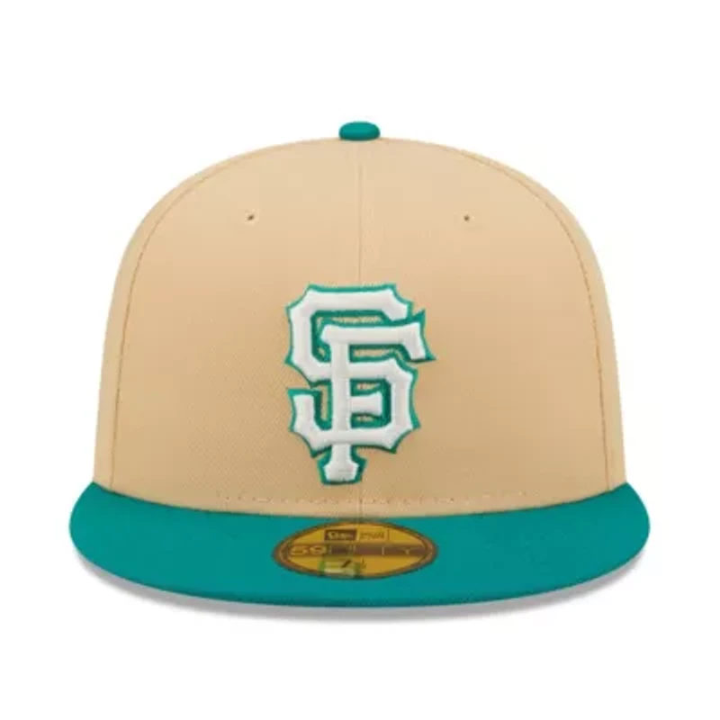 MLB Natural/Teal San Francisco Giants Mango Forest 59FIFTY fitted hat