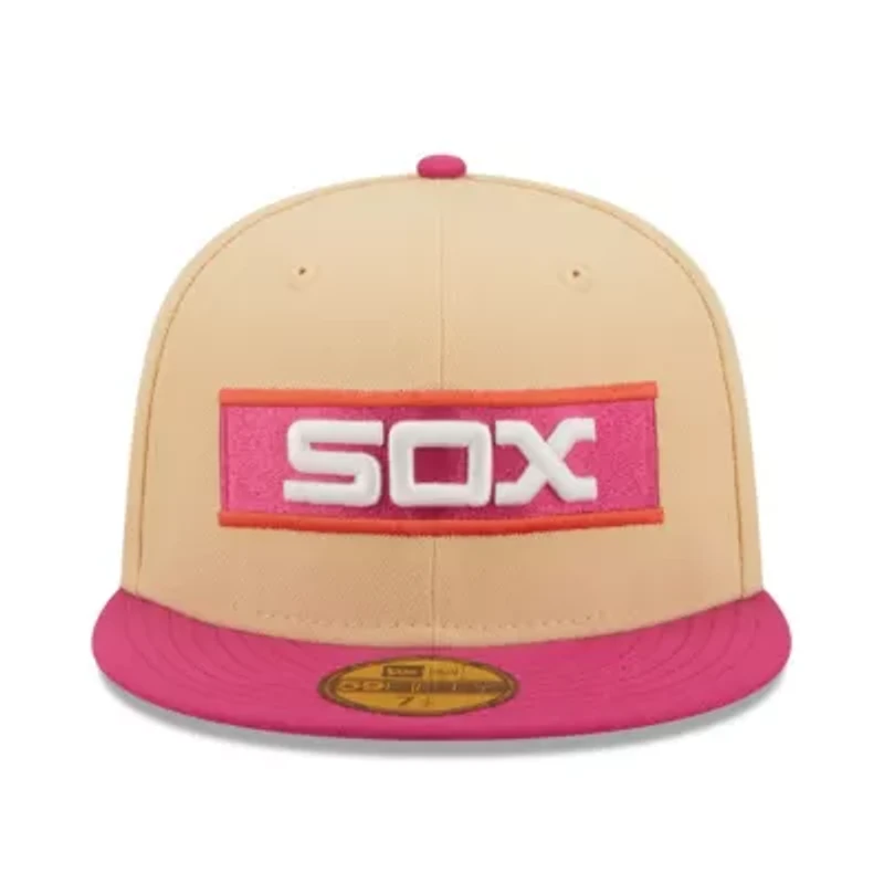 Chicago White Sox MLB Orange/Pink 1933 All-Star Game 50th Anniversary Mango Passion 59FIFTY Fitted Hat