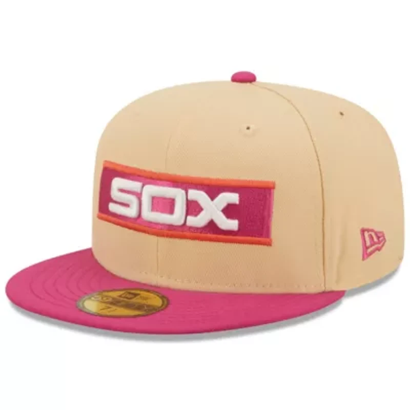 Chicago White Sox MLB Orange/Pink 1933 All-Star Game 50th Anniversary Mango Passion 59FIFTY Fitted Hat