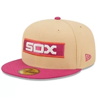 Chicago White Sox MLB Orange/Pink 1933 All-Star Game 50th Anniversary Mango Passion 59FIFTY Fitted Hat