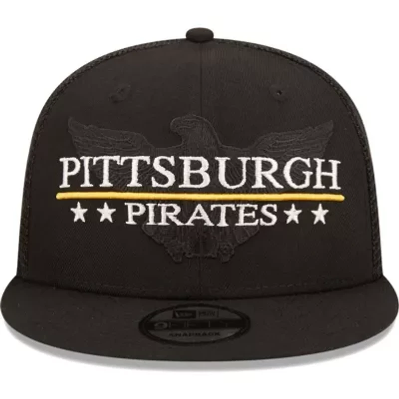 MLB Pittsburgh Pirates Patriot Trucker 9FIFTY Snapback Hat