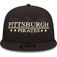 MLB Pittsburgh Pirates Patriot Trucker 9FIFTY Snapback Hat