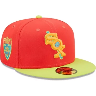 Chicago White Sox MLB Red/Neon Lava Highlighter Combo 59FIFTY Fitted Hat