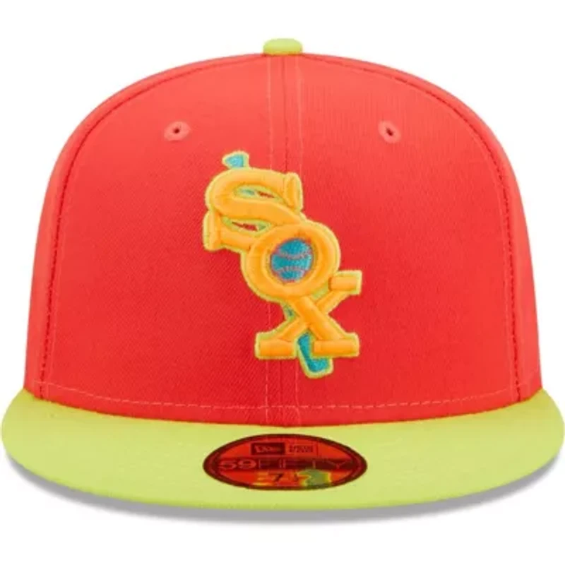 Chicago White Sox MLB Red/Neon Lava Highlighter Combo 59FIFTY Fitted Hat