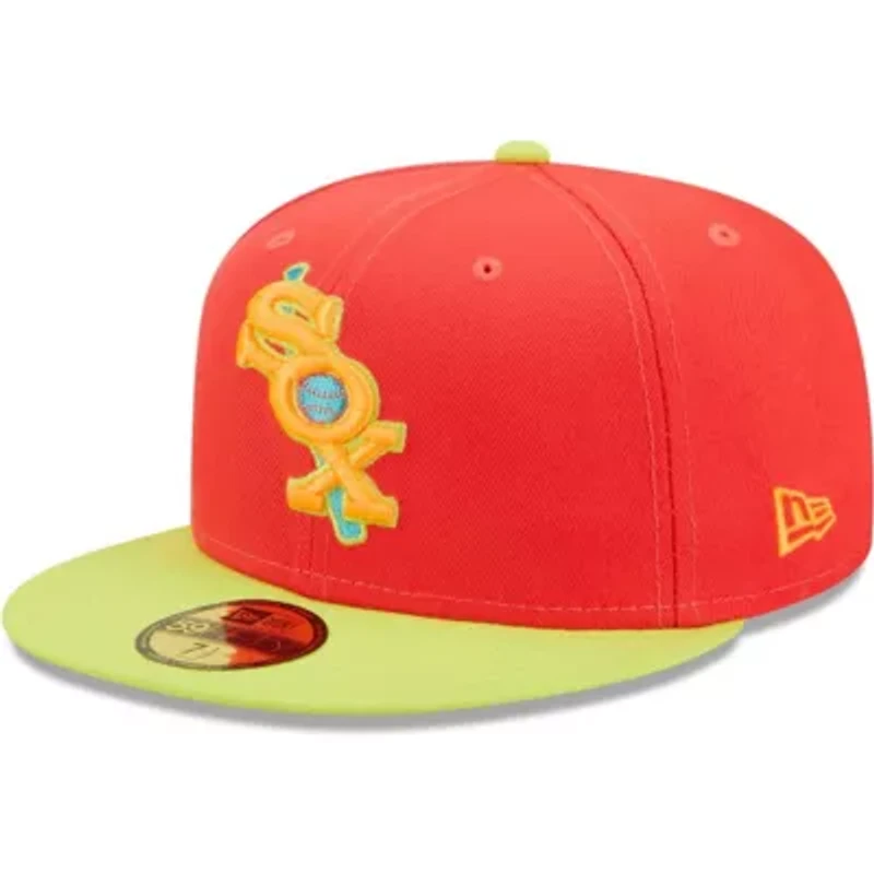Chicago White Sox MLB Red/Neon Lava Highlighter Combo 59FIFTY Fitted Hat
