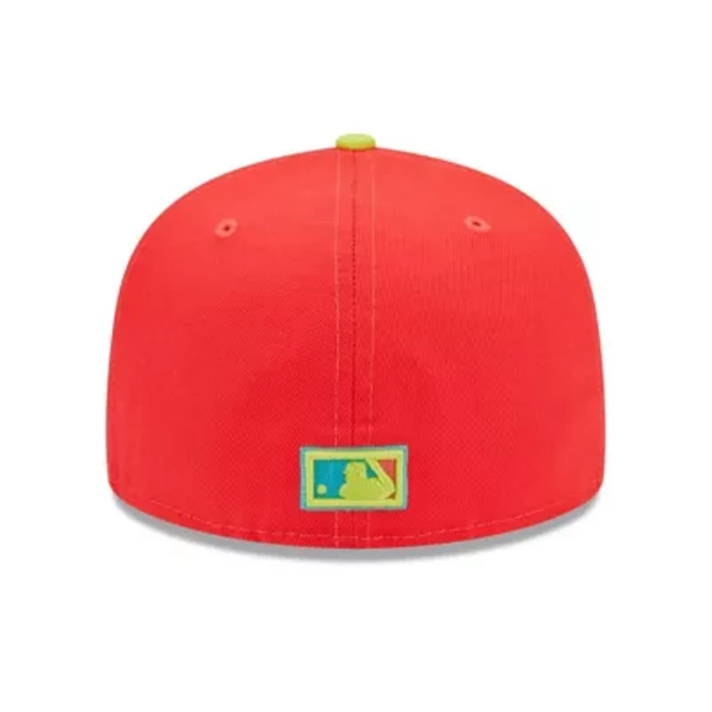 Oakland Athletics MLB Red/Neon 40th Anniversary Lava Highlighter Combo 59FIFTY Fitted Hat