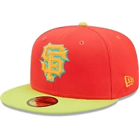 MLB Red/Neon San Francisco Giants Lava Highlighter Combo 59FIFTY Fitted Hat