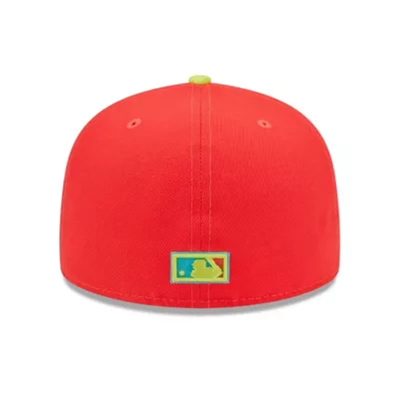 MLB Red/Neon Washington Nationals 2008 Inaugural Season Lava Highlighter Combo 59FIFTY Fitted Hat