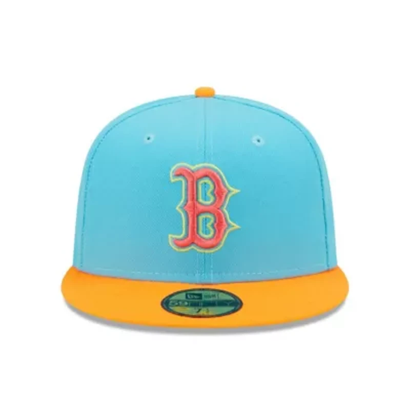 Boston Red Sox MLB Blue/Orange Vice Highlighter 59FIFTY Fitted Hat