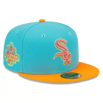 Chicago White Sox MLB Blue/Orange Vice Highlighter 59FIFTY Fitted Hat