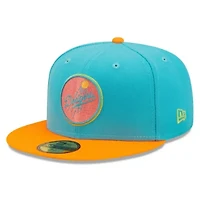MLB Blue/Orange Los Angeles Dodgers Vice Highlighter 59FIFTY Fitted Hat
