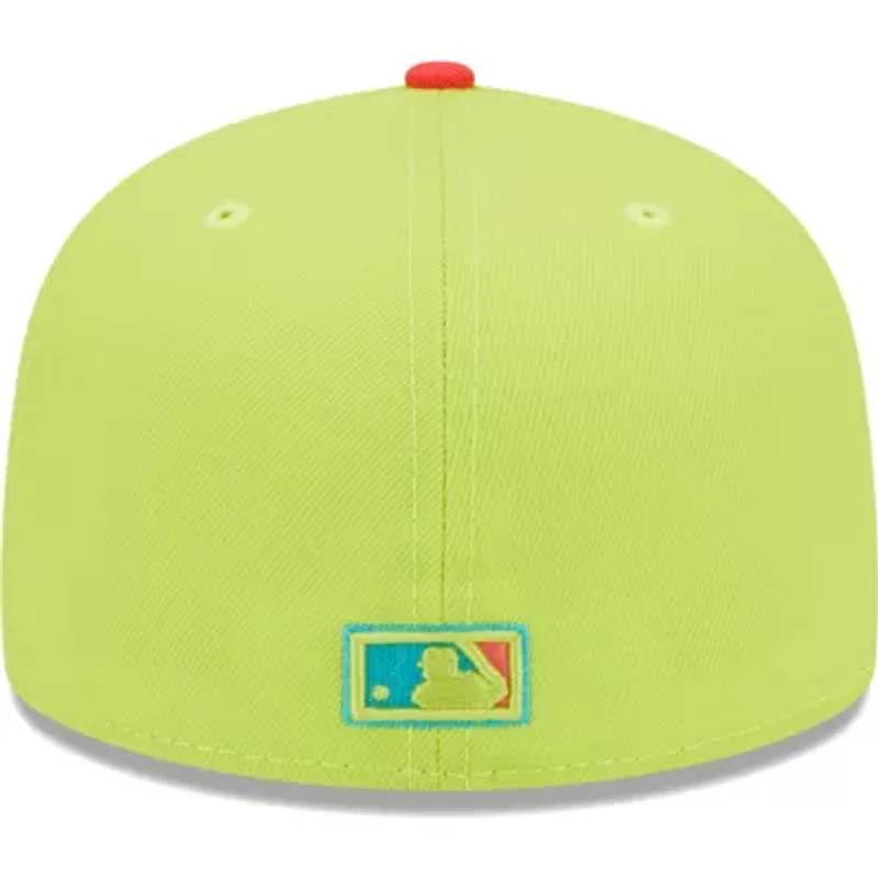 MLB Green/Red Los Angeles Dodgers Cyber Highlighter 59FIFTY Fitted Hat