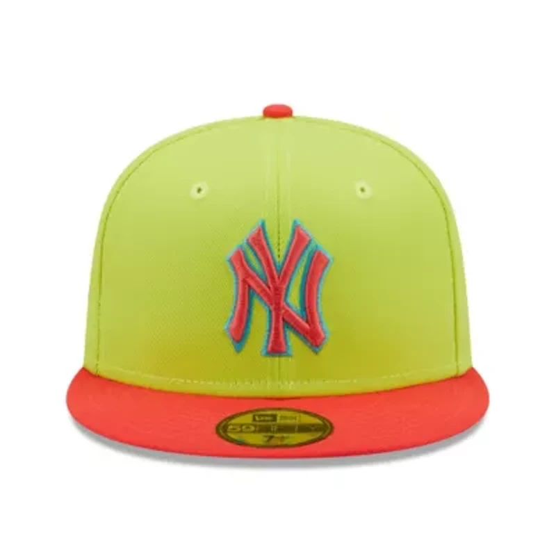MLB Green/Red New York Yankees Cyber Highlighter 59FIFTY Fitted Hat