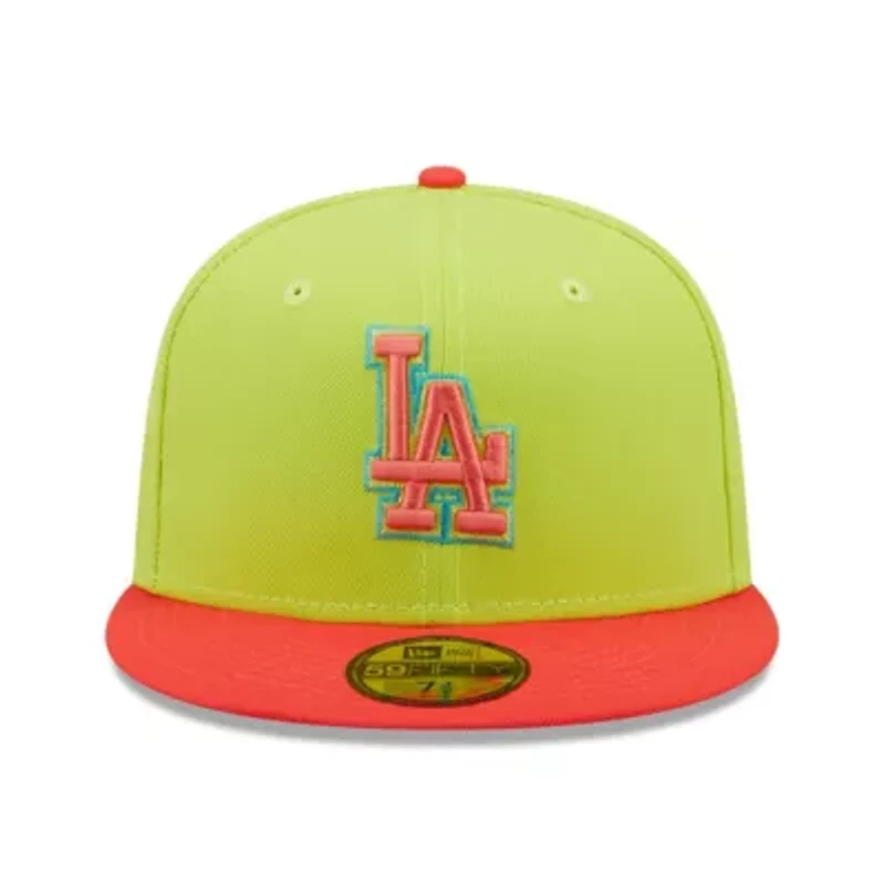 MLB Green/Red Los Angeles Dodgers Cyber Highlighter 59FIFTY Fitted Hat