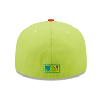 MLB Green/Red Los Angeles Dodgers Cyber Highlighter 59FIFTY Fitted Hat