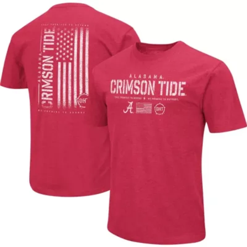 Alabama Crimson Tide NCAA OHT Military Appreciation Flag 2.0 T-Shirt