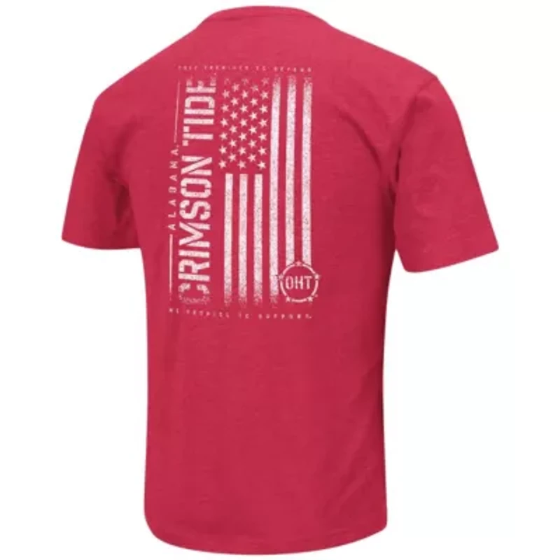 Alabama Crimson Tide NCAA OHT Military Appreciation Flag 2.0 T-Shirt
