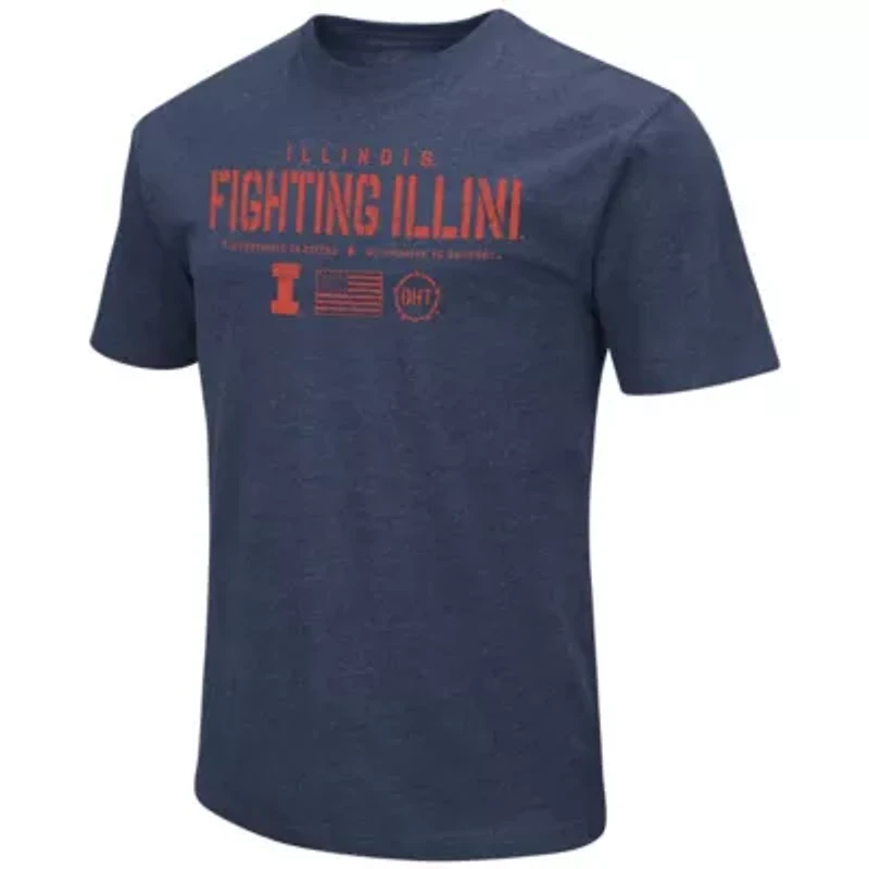 NCAA Illinois Fighting Illini OHT Military Appreciation Flag 2.0 T-Shirt