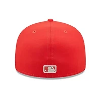 MLB Chicago Cubs Lava Highlighter Logo 59FIFTY Fitted Hat