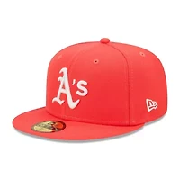 Oakland Athletics MLB Lava Highlighter Logo 59FIFTY Fitted Hat