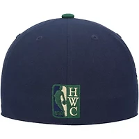 NBA Navy/Green Miami Heat 15th Anniversary Hardwood Classics Grassland Fitted Hat