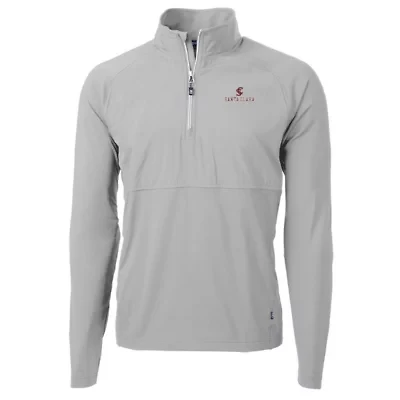 NCAA Santa Clara Broncos Adapt Eco Knit Hybrid Recycled Quarter-Zip Pullover Top
