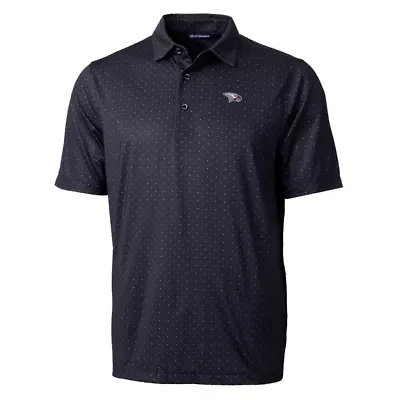 NC Central Eagles NCAA North Carolina Pike Double Dot Print Stretch Polo
