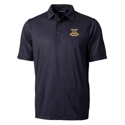 NC A&T Aggies NCAA North Carolina Pike Double Dot Print Stretch Polo