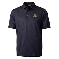 NC A&T Aggies NCAA North Carolina Pike Double Dot Print Stretch Polo