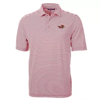 NCAA Illinois State Redbirds Virtue Eco Pique Stripe Recycled Polo