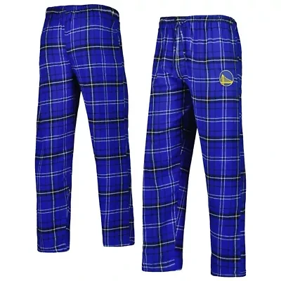 NBA Royal/Black Golden State Warriors Ultimate Plaid Flannel Pants