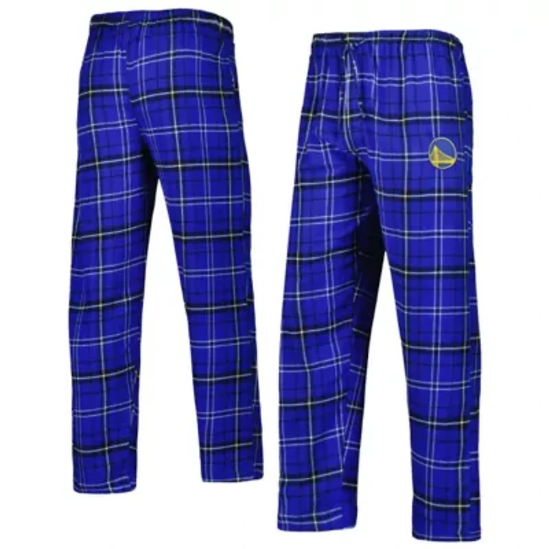 NBA Royal/Black Golden State Warriors Ultimate Plaid Flannel Pants