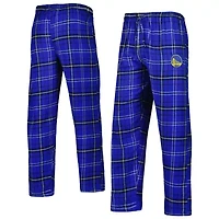NBA Royal/Black Golden State Warriors Ultimate Plaid Flannel Pants