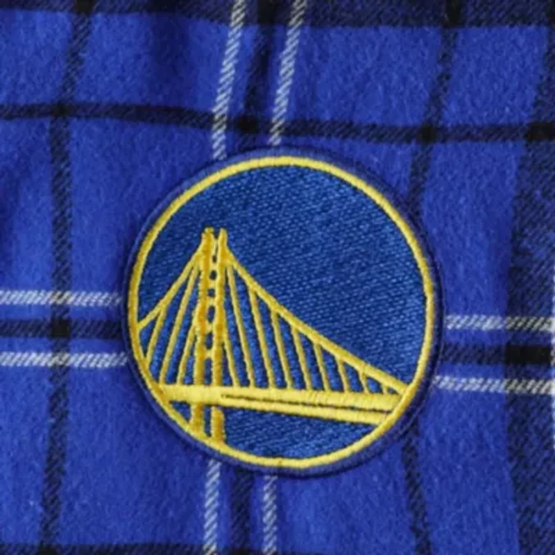 NBA Royal/Black Golden State Warriors Ultimate Plaid Flannel Pants
