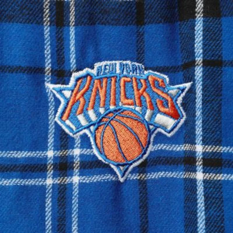 NBA Blue/Black New York Knicks Ultimate Plaid Flannel Pants