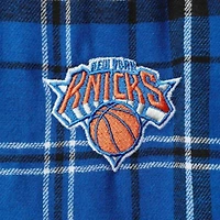 NBA Blue/Black New York Knicks Ultimate Plaid Flannel Pants