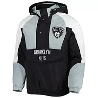 NBA Brooklyn Nets Body Check Raglan Hoodie Half-Zip Jacket