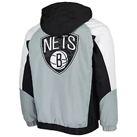 NBA Brooklyn Nets Body Check Raglan Hoodie Half-Zip Jacket