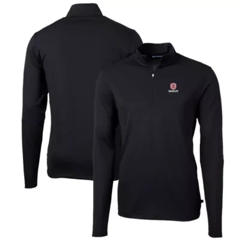 NCAA Bradley Braves Big & Tall Virtue Eco Pique Recycled Quarter-Zip Pullover Top