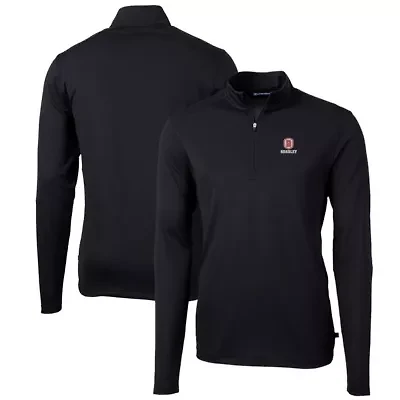 NCAA Bradley Braves Big & Tall Virtue Eco Pique Recycled Quarter-Zip Pullover Top
