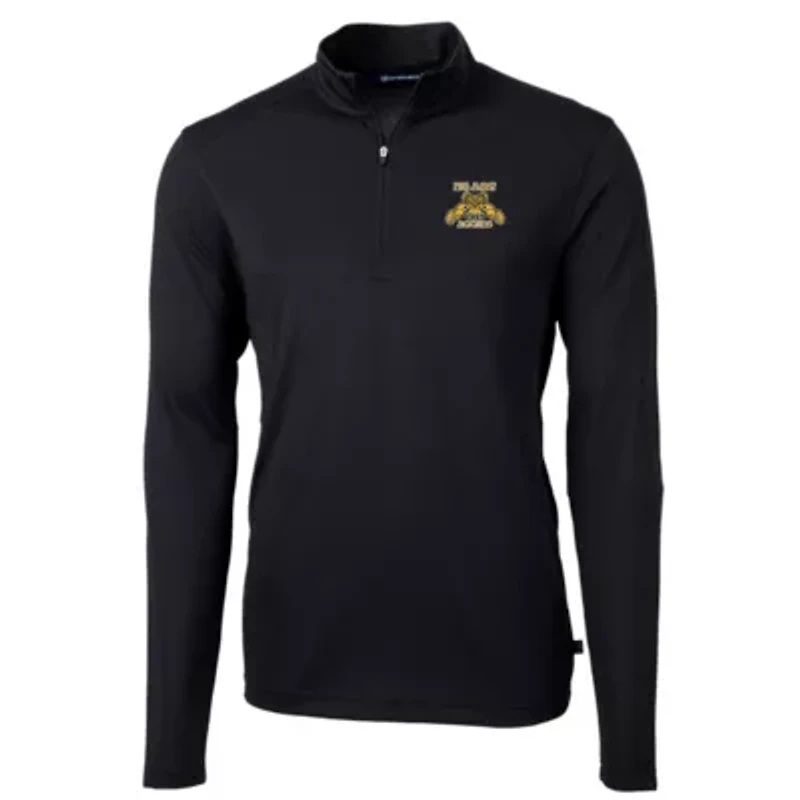 NC A&T Aggies NCAA North Carolina Big & Tall Virtue Eco Pique Recycled Quarter-Zip Pullover Top