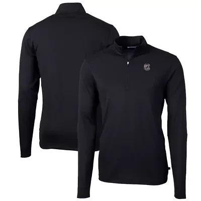 NCAA South Carolina Gamecocks Big & Tall Virtue Eco Pique Recycled Quarter-Zip Pullover Top