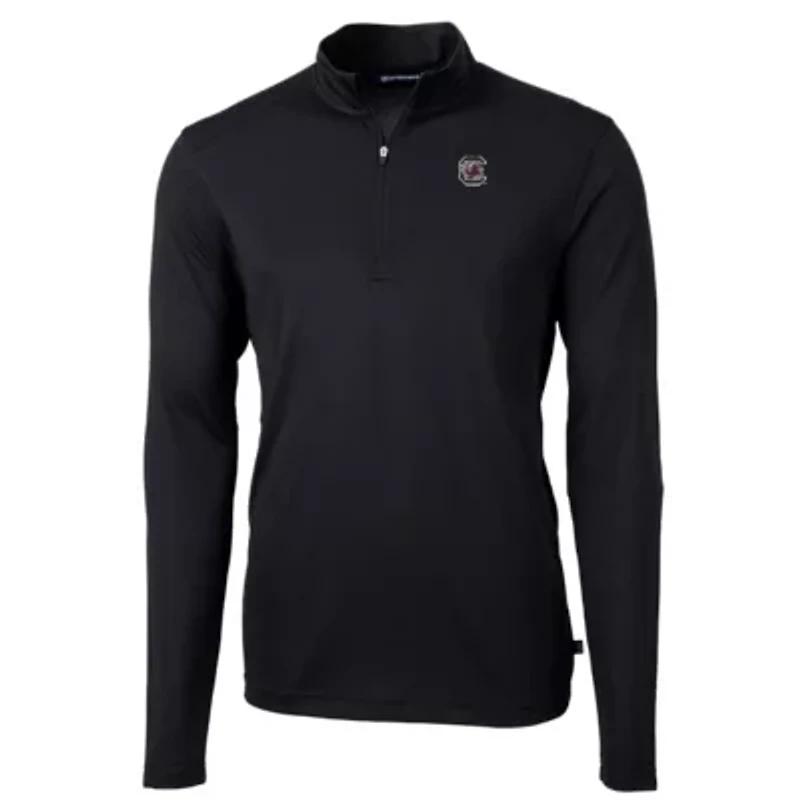 NCAA South Carolina Gamecocks Big & Tall Virtue Eco Pique Recycled Quarter-Zip Pullover Top